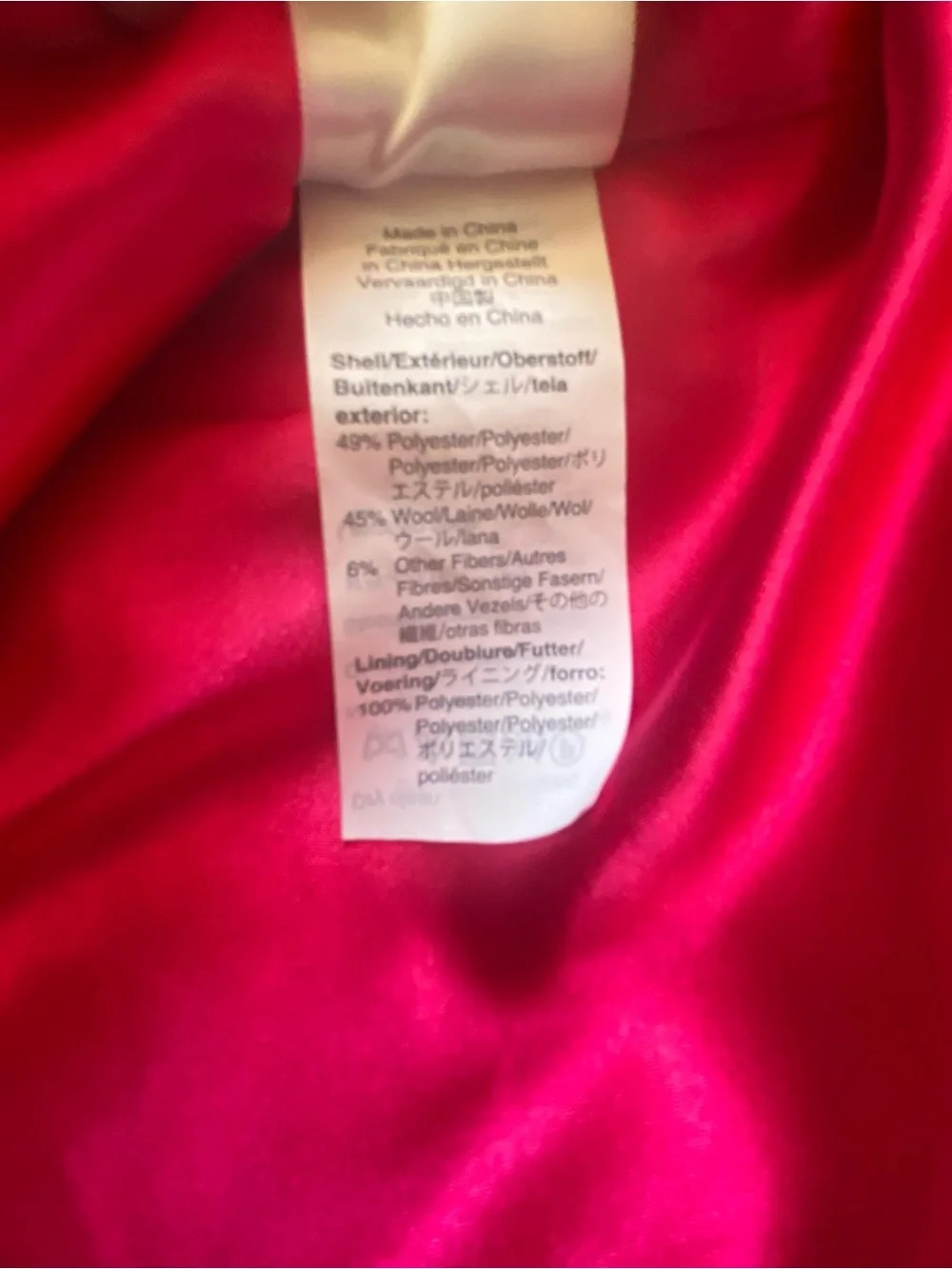 J. Crew Tailored Wool Knee Length Coat in Red